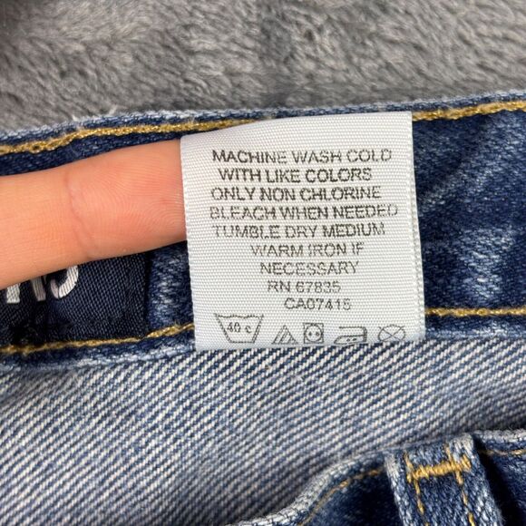 Vintage Y2K Nautica Jeans Denim Jean Shorts Men’s Size 38 Baggy Carpenter Med - Picture 9 of 12